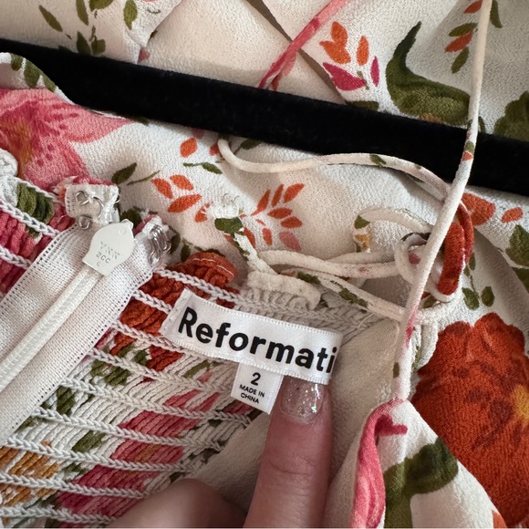 reformation juliette dress in tropique - Picture 8 of 9